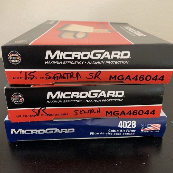 Microgard air filter lot for Nissan Sentra SR MGA46044 & 4028 cabin filter - Picture 8 of 8